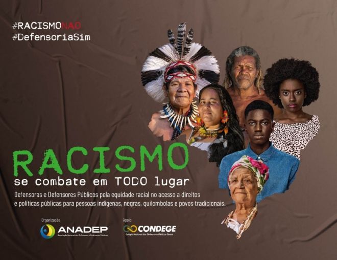 Defensores públicos lançam campanha antirracista 