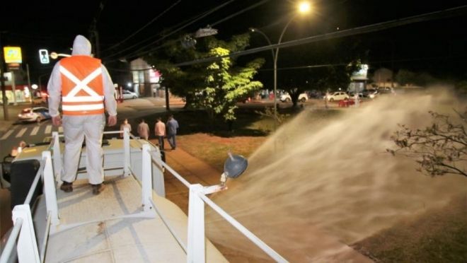Prefeitura realiza desinfec&ccedil;&atilde;o em bairros da Capital