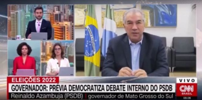 Durante entrevista, governador de Mato Grosso do Sul Reinaldo Azambuja anuncia volta da Caravana da Saúde