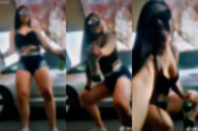 Policial militar é investigada após postar vídeo dançando com arma na cintura no Tik Tok