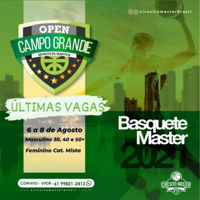Começa nesta semana o Open Campo Grande Basquete Master 