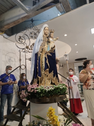 Devotos celebram 110 anos da Nossa Senhora de Abadia na Capital 