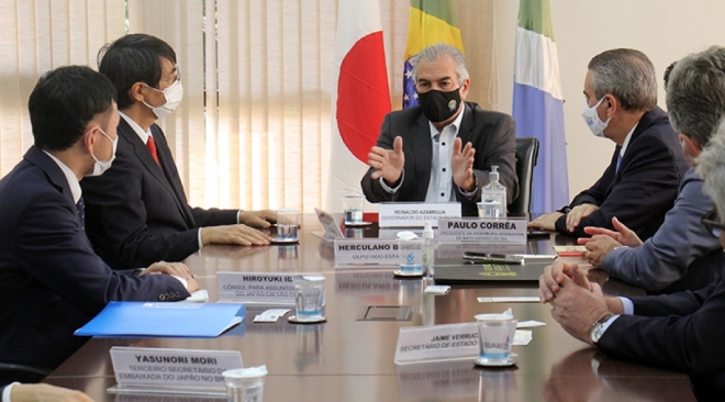 Azambuja e embaixador do Japão conversam sobre projetos bilaterais 