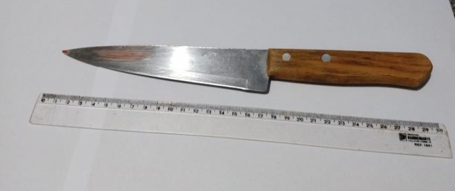 Após ameaçar ex-namorada com faca homem é preso 