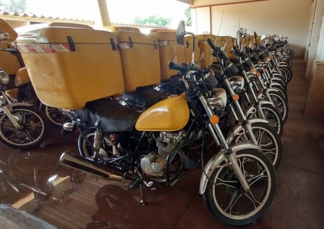 Correios realiza leilão de motocicletas 