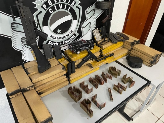 Armamento de guerra é apreendido pela Denar 