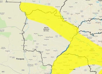 Inmet alerta para chuva intensa em 42 cidades de Mato Grosso do Sul