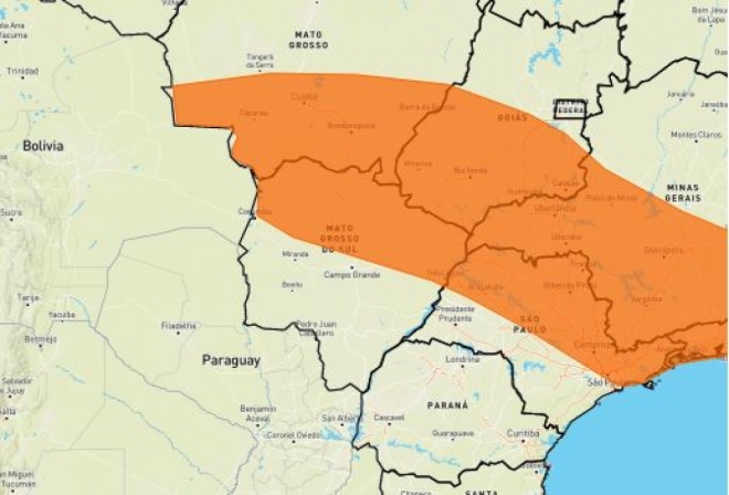Mato Grosso do Sul continuam com 18 cidades em alerta de tempestade 