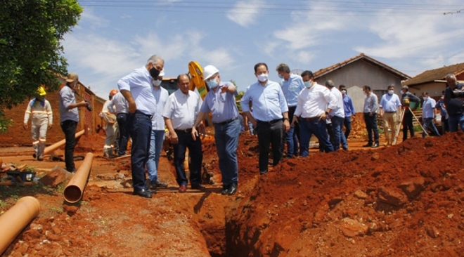 Cidade de MS recebe R$ 36 milhões em obras de infraestrutura e saneamento 