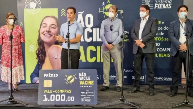 Campanha sorteará prêmios a pessoas vacinadas em Campo Grande