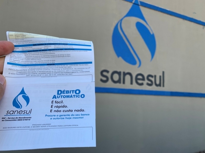 Sanesul distribui novas contas de água para corrigir cobranças indevidas