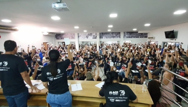 Professores da Reme realizam paralisação por reajuste de 36,29% em dois anos