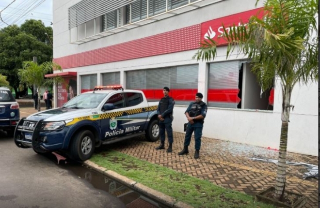 Agência Bancária é alvo de assaltantes em MS