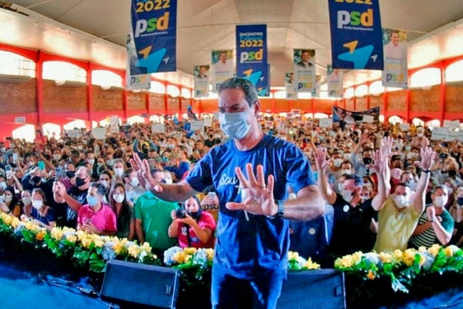 Eleições 2022: Com presença de Gilberto Kassab, Marquinhos Trad é oficializado como pré-candidato ao Governo do Estado