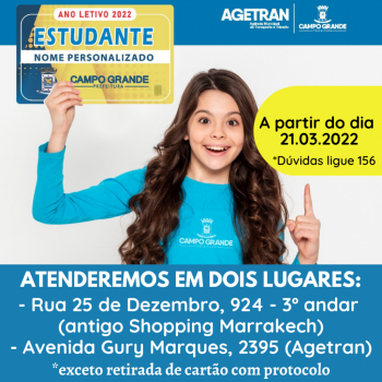 Passe estudantil terá dois endereços a partir de segunda 