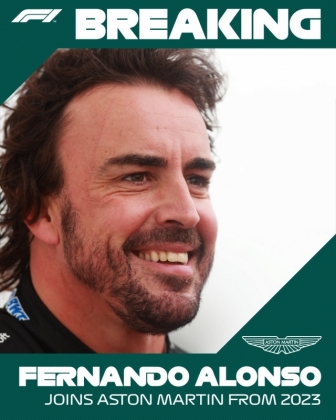 Fernando Alonso se juntará à Aston Martin F1 em 2023
