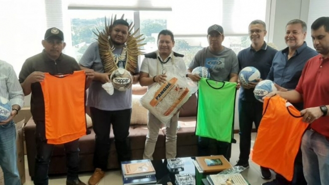 TRT e prefeitura promovem torneio de jovens de comunidades indígenas