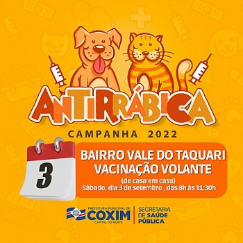 Sábado tem vacinação antirrábica no Vale do Taquari