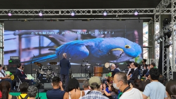 Comunidade brasileira do Japão ganha mascote apresentado no Brazilian Day