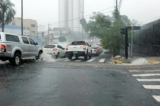 Chuva forte em Campo Grande