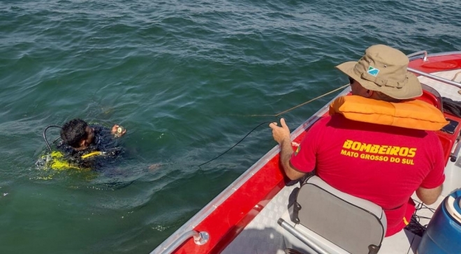 Bombeiros retomam busca por pescador no Rio Sucuriú