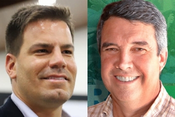 Capitão Contar (PRTB) e Eduardo Riedel (PSDB)