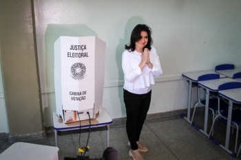 Simone Tebet nega pretensão para ministério de Lula durante voto na Capital