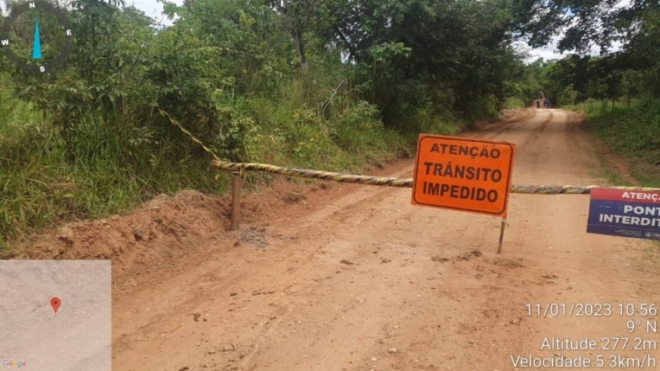 Prefeitura inicia reparos em ponte da zona rural de Três Lagoas