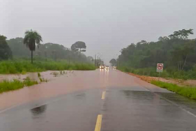 Ponta Porã registra mais de 100 milímetros de chuva na noite desta quinta-feira