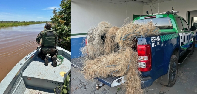 PMA apreende petrechos proibidos e solta 15 kg de peixes durante a operação Carnaval