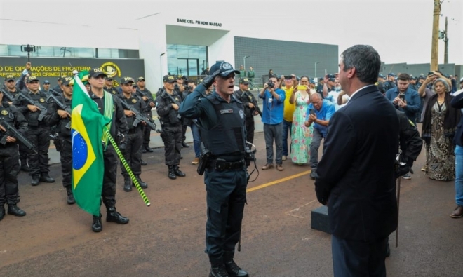 Governador participou da troca de comando do departamento