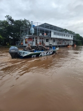 PMA fiscaliza lanchas e embarcações no Rio Taquari