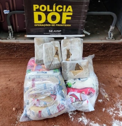 Maconha é apreendida dentro de cesta básica 