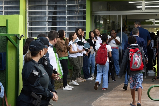 Escolas da rede estadual ganham reforço na segurança nesta quinta-feira