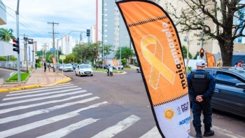 Ações de conscientização da campanha Maio Amarelo iniciada