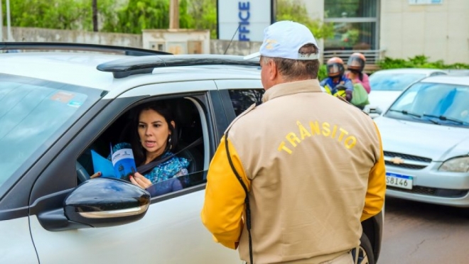 Ações de conscientização da campanha Maio Amarelo iniciada