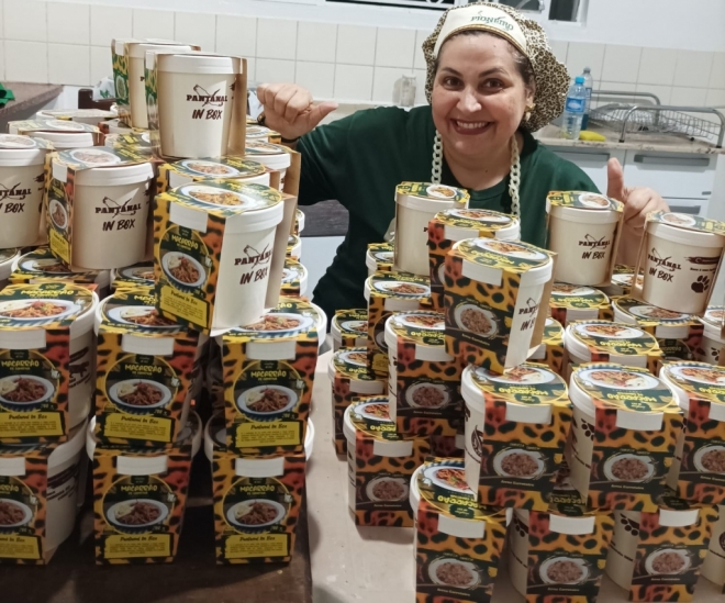 Inspirado na tradição da comitiva pantaneira empresária cria comida congelada