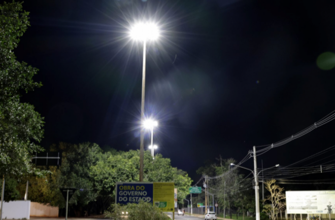 Novo sistema de iluminação é instalado no Parque dos Poderes