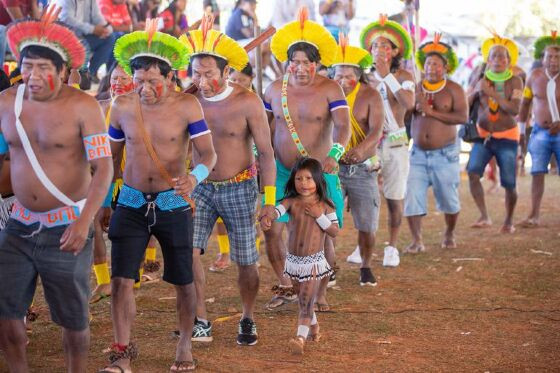 Indígenas acampam em Brasília à espera da decisão sobre marco temporal