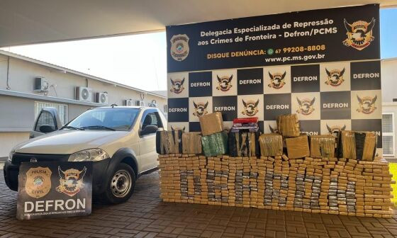 Defron apreende mais de meia tonelada de maconha em Dourados 