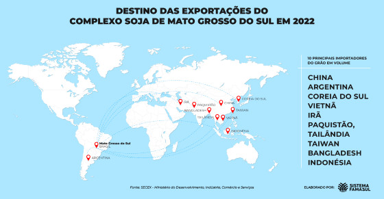 Soja é o principal produto da agropecuária do Estado, aponta levantamento da Famasul