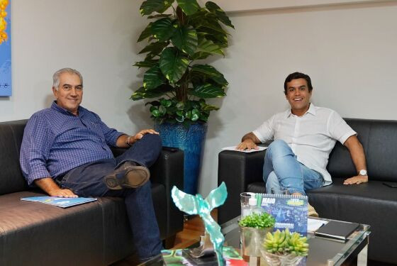 Ex-governador Reinaldo Azambuja e deputado federal Beto Pereira