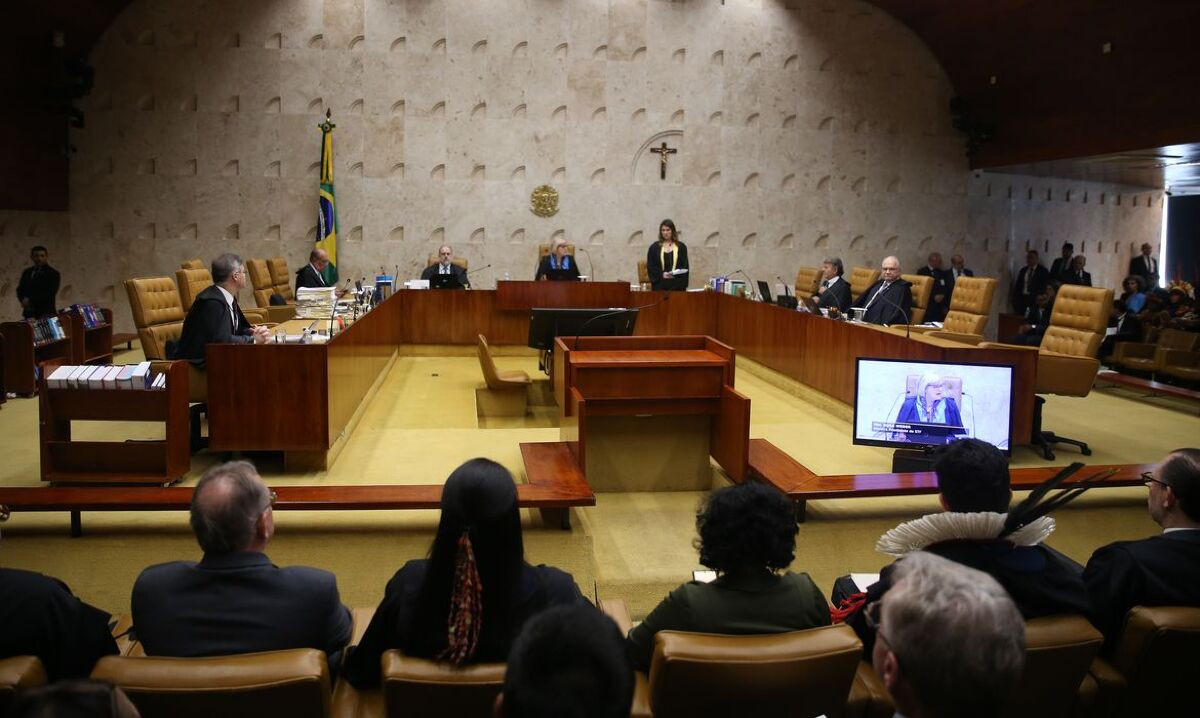 STF abre sessão e retoma julgamento sobre marco temporal