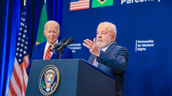 Lula e Biden lançam coalizão em defesa dos direitos trabalhistas