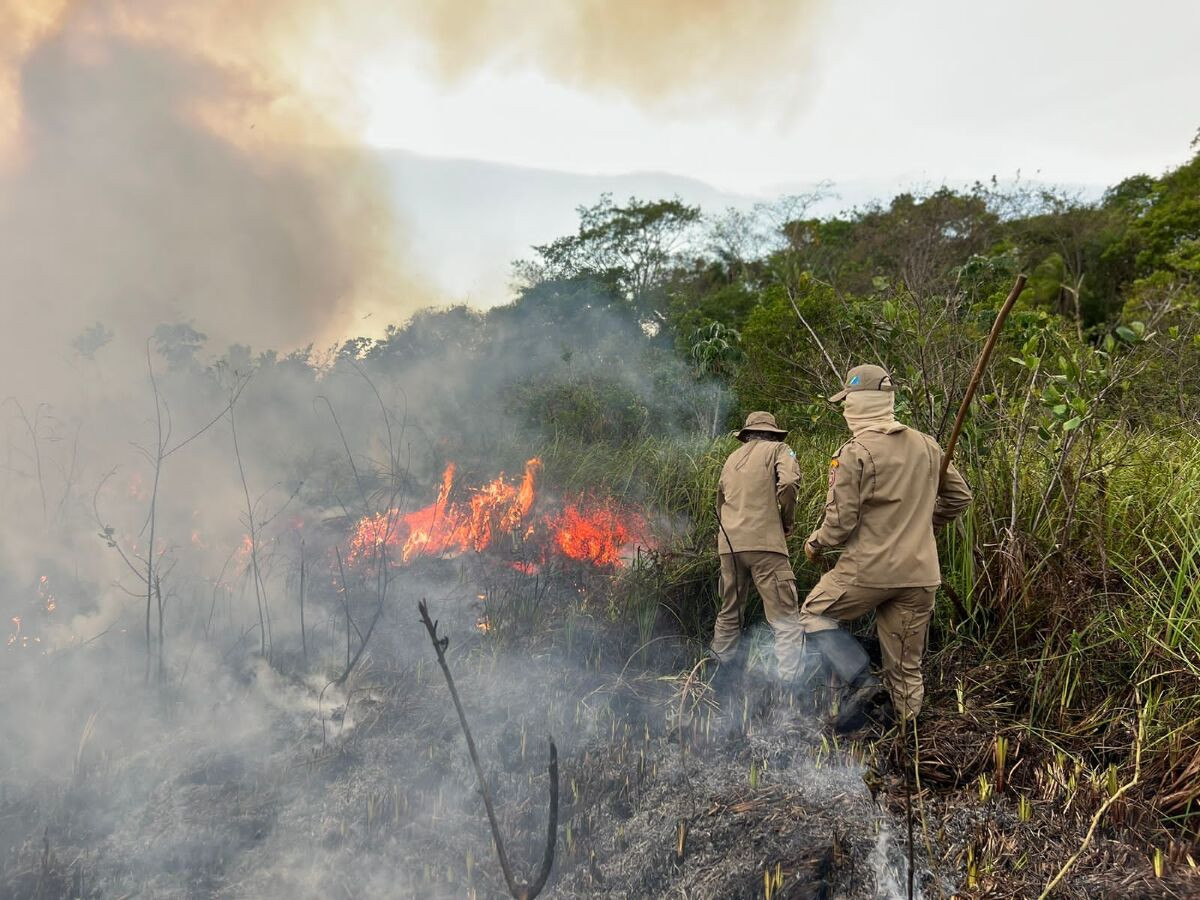 Incêndio em Bonito já atingiu 357 hectares da área banhada pelo Rio Formoso