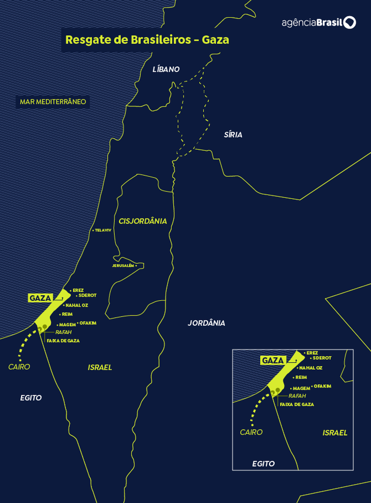 Governo manda avi&atilde;o presidencial para buscar brasileiros em Gaza