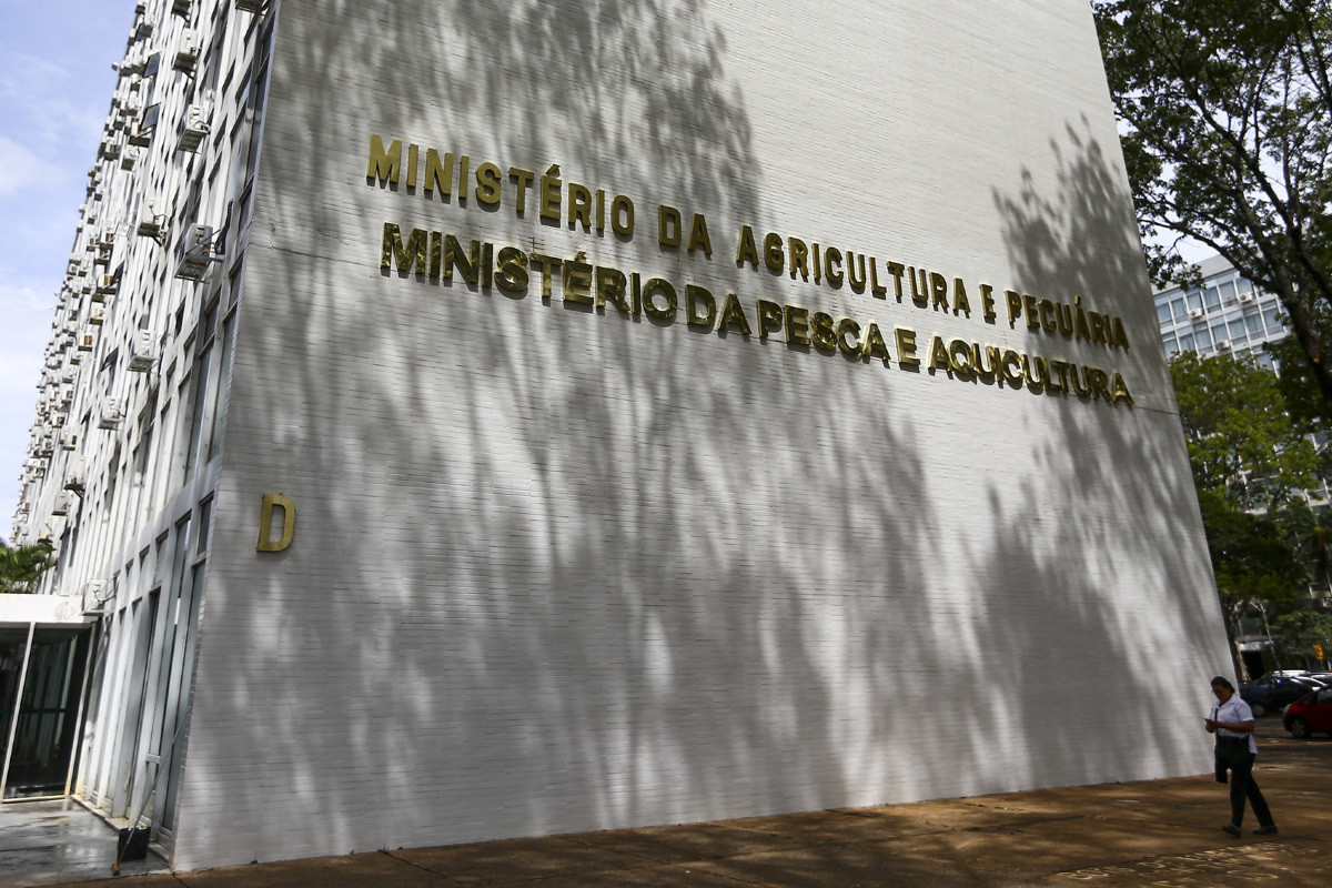Bras&iacute;lia (DF), 10/04/2023 - Fachada do minist&eacute;rio da Agricultura e Pecu&aacute;ria e do minist&eacute;rio da Pesca e Aquicultura