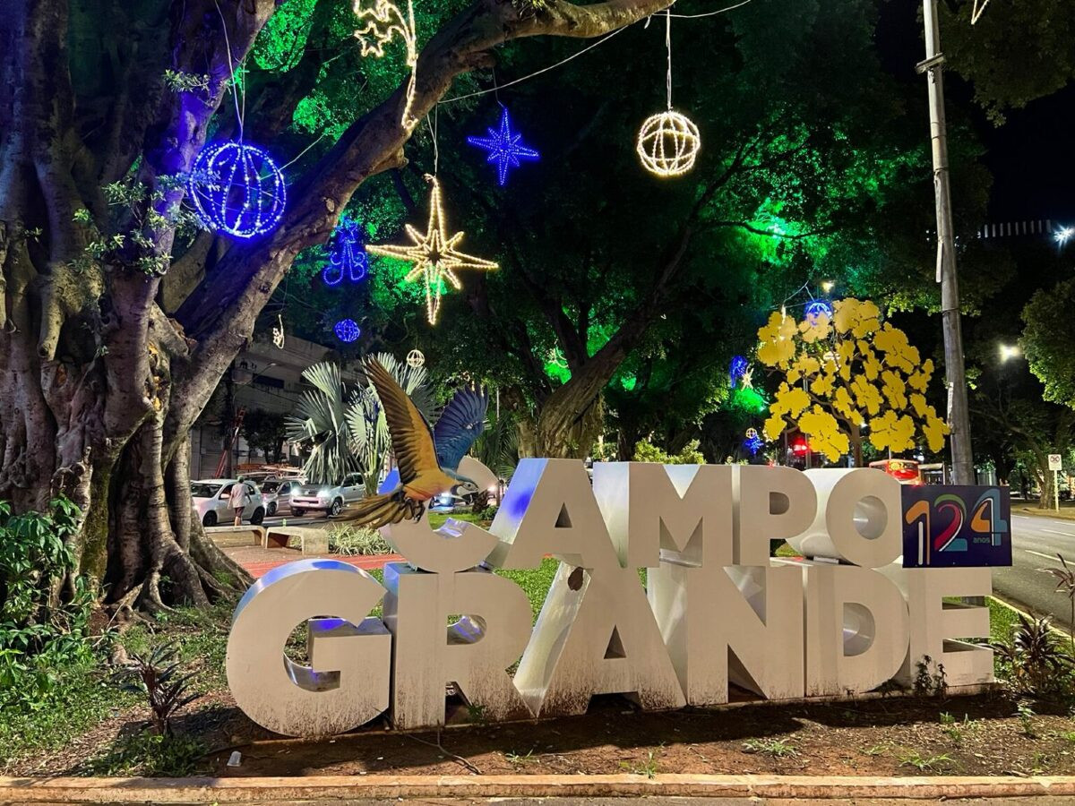 Campo Grande já entrou no clima natalina e as avenidas ganham brilho e encanto 