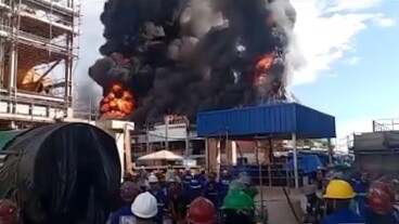 Incêndio atinge a indústria de celulose Suzano em Ribas do Rio Pardo