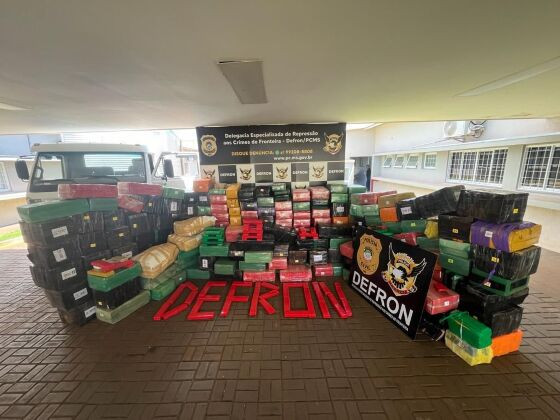 DEFRON apreende cinco toneladas de maconha em Dourados 